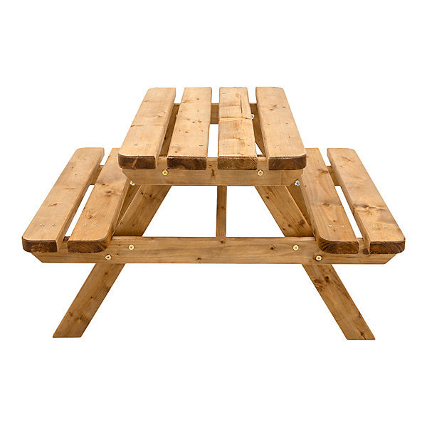 GoodHome Cabbio Wooden 4 seater Rectangular Kids picnic table