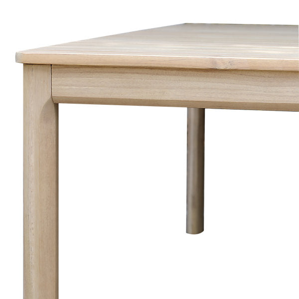 GoodHome Riveo Wooden 4 seater Square Table