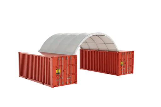 EMC C2040 Container Shelter - 20' Wide x 40' Length